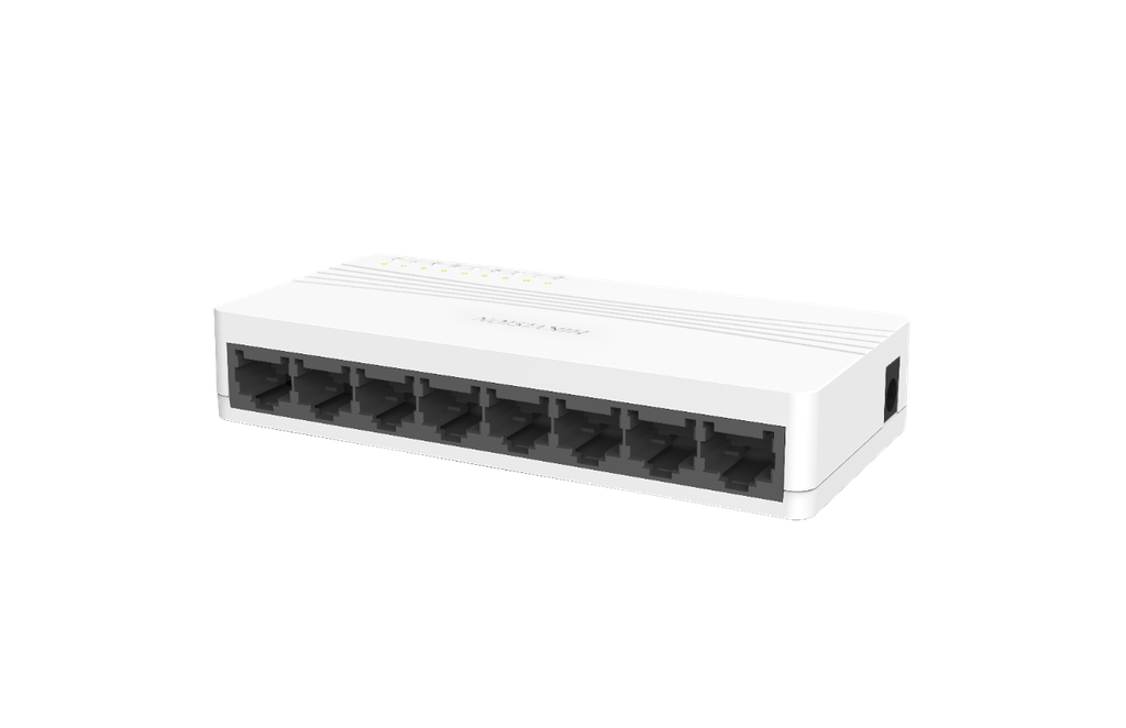 Hikvision 8 Port Fast Ethernet Unmanaged CCTV Desktop Switch