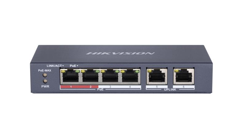 Hikvision 4 Port Fast Ethernet Unmanaged CCTV POE Switch