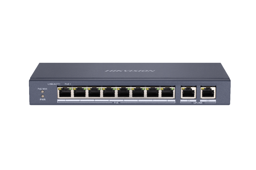 Hikvision 8 Port Fast Ethernet Unmanaged CCTV POE Switch